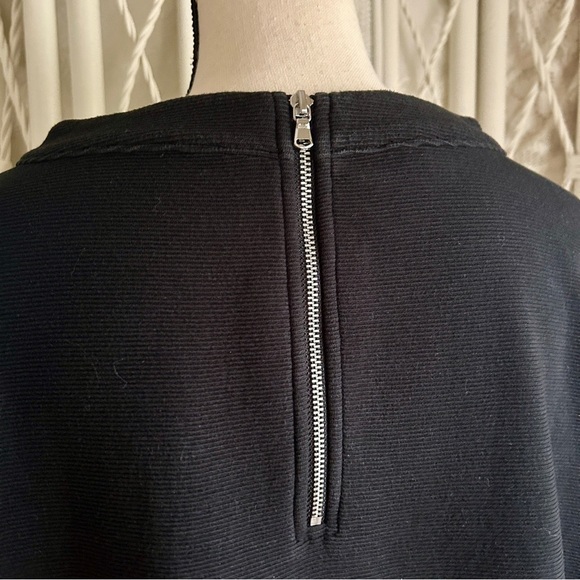 Talbots Top Black Ottoman Knit Funnel Neck Three Quarter Sleeve size 2X Petite - Picture 7 of 16